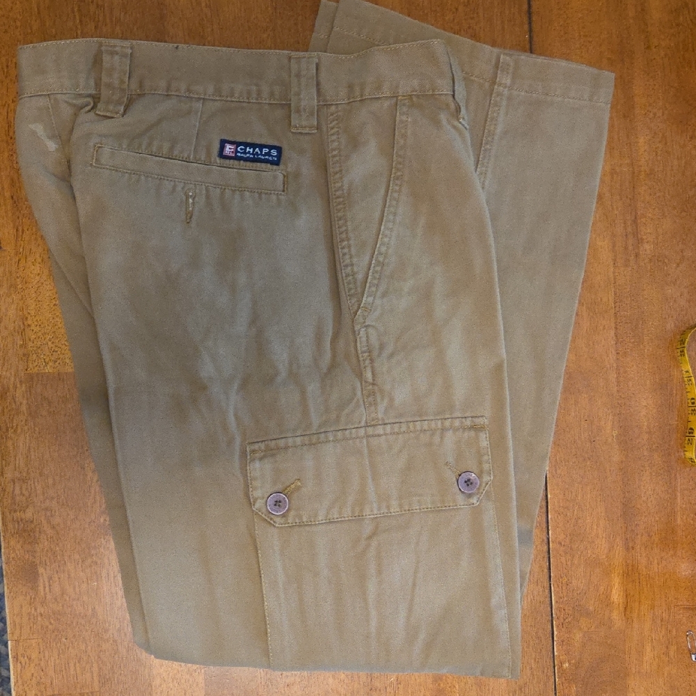 Chaps Men's Khaki Cargo Pants